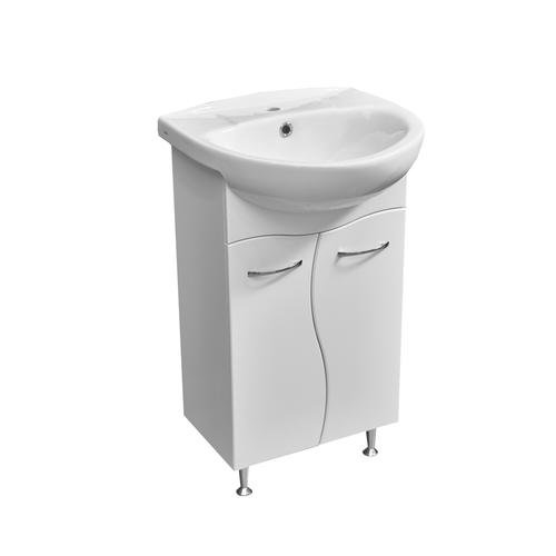 Тумба под раковину напольная Stella Polar Волна 50 белая SP-00001146 - 0