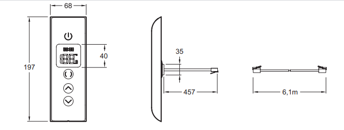 Термостат Jacob Delafon DTV Prompt 527D-1CP для ванны / душа - 3