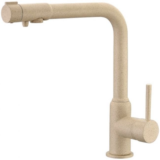 Смеситель Kaiser Teka 13044-4 для кухонной мойки, песочный мрамор - 0