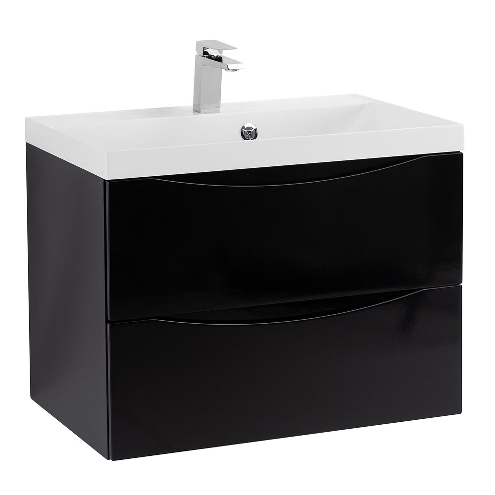 Тумба с раковиной Belbagno Marino 70 черный - 1