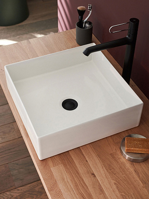 E90011-0 раковина на столешницу DELTA PURE /39х39/(белый) - 3