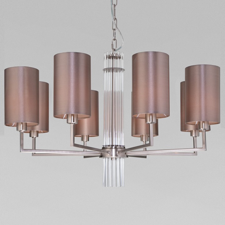 Подвесная люстра Eurosvet Soffio 60134/8 никель - 0