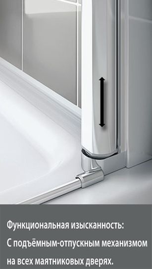 Душевая дверь в нишу Kermi Cada XS CK 1WR 08020 VPK 80 см, R CK1WR08020VPK - 3