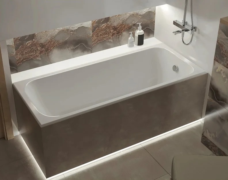 Чугунная ванна Универсал Элегия 170x70 см, пристенная 4607152361391  - 1