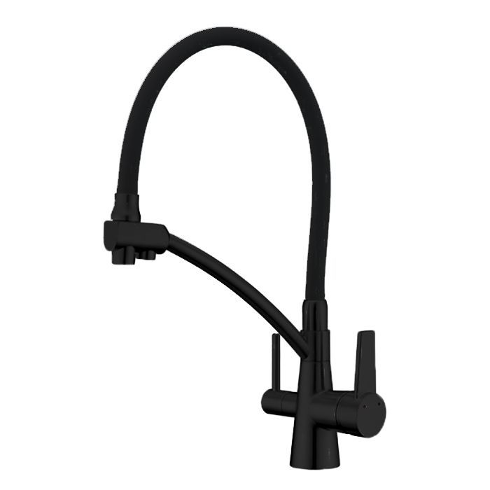 Смеситель Gappo для кухонной мойки G4398-16 черный - 0