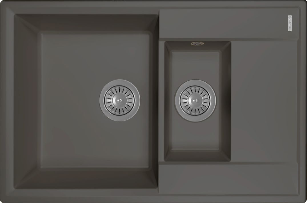 Мойка Flortek Консул 760 К, антрацит FSm  23.025.D0760.302 - 0