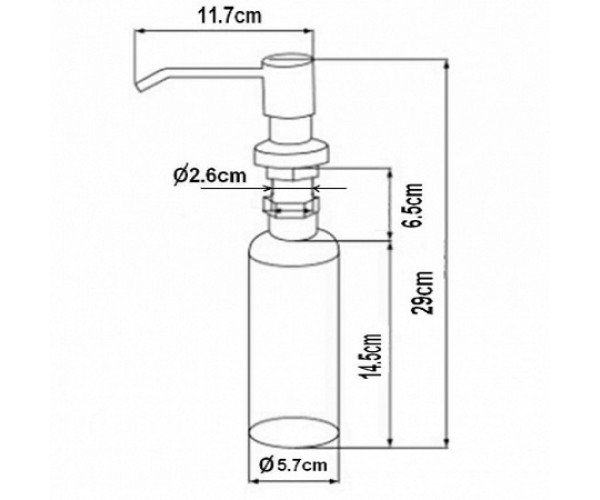 Дозатор Zorg ZR-20 черный ZR-20 BLACK - 1