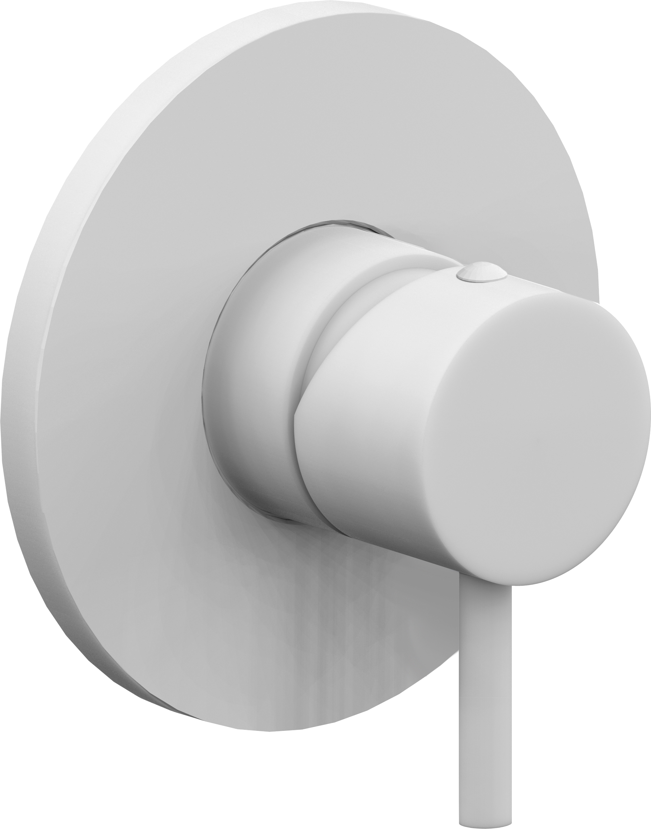 Смеситель Paffoni Light LIG011BO С ВНУТРЕННЕЙ ЧАСТЬЮ, для душа, белый - 0