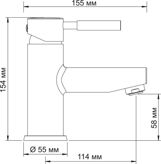 Смеситель Wasserkraft Main 4103 для раковины - 5