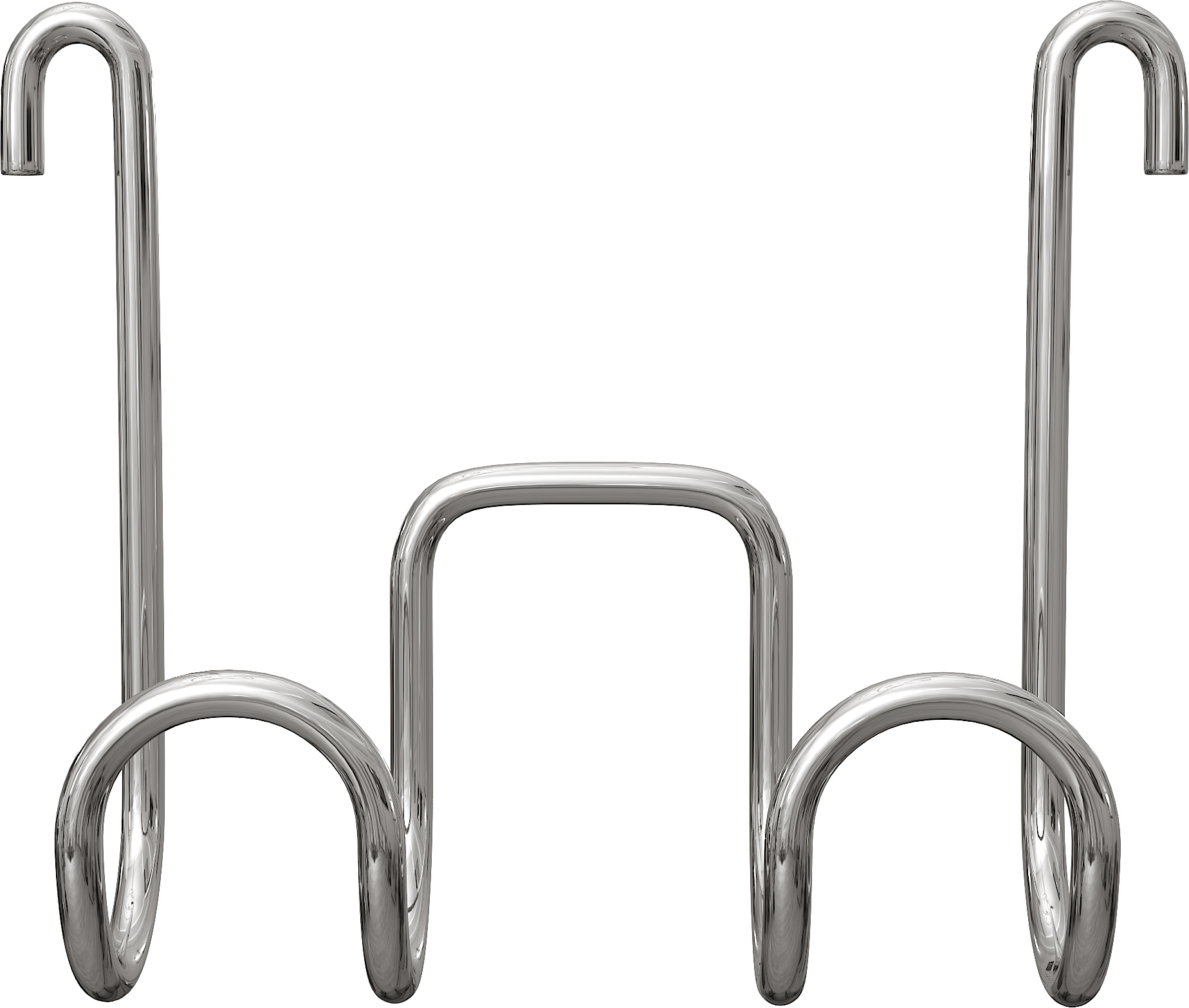 Крючок DIWO Смоленск П16537 двойной, хром - 3