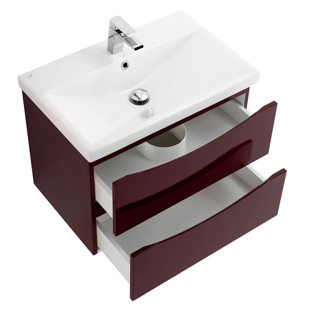 Тумба под раковину BelBagno Marino-Cer 70 бордовый MARINO-CER-700-2C-SO-BRDL-P - 4