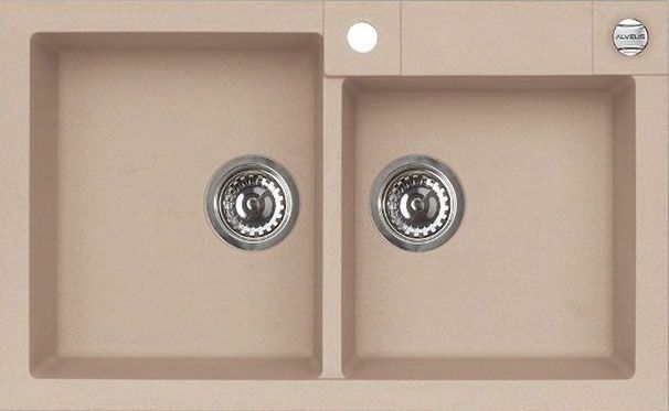 Мойка кухонная Alveus Rock Granital 90 beige 1090962 - 0