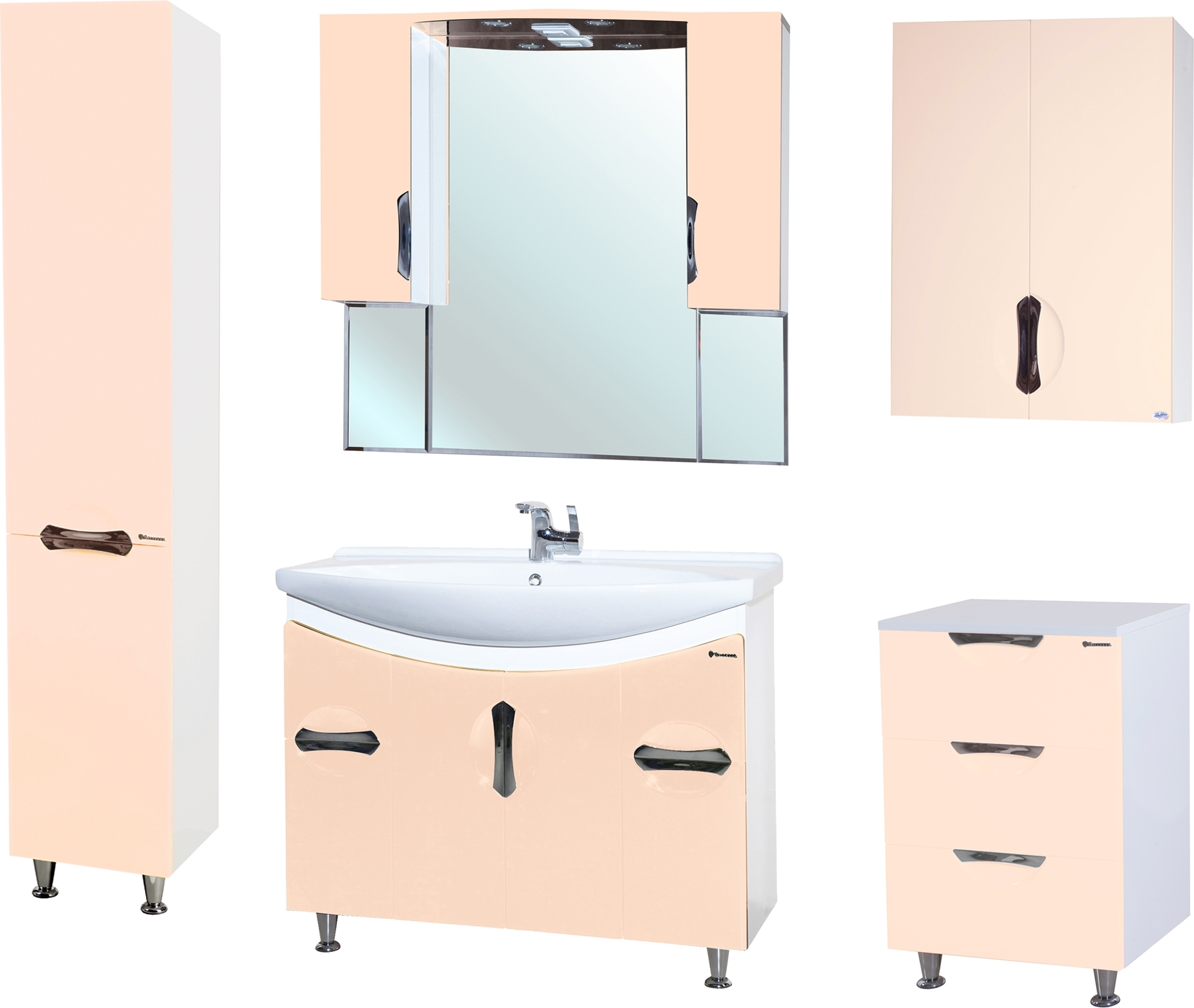 Тумба для комплекта Bellezza Лагуна 105 бежевая 4632118110072 - 1