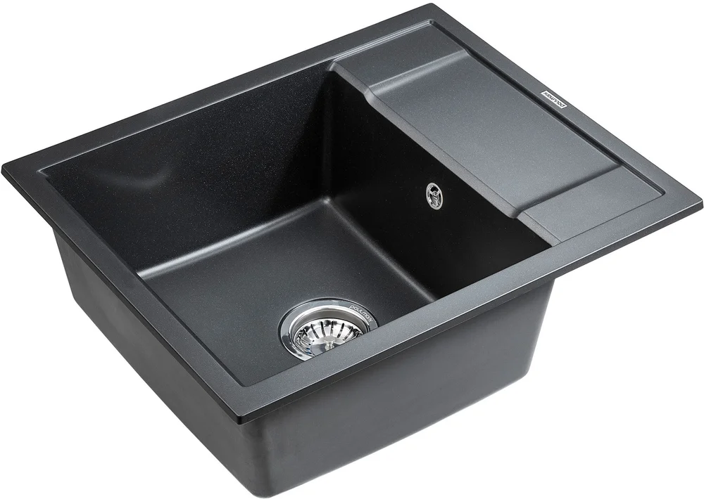 Мойка кухонная Paulmark Optimum 60 черный матовый PM216050-BLM - 1
