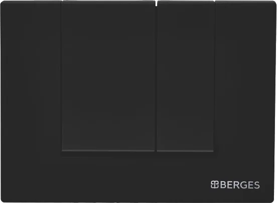 Система инсталляции для унитазов Berges Wasserhaus Novum 040245 с кнопкой смыва, черная - 4