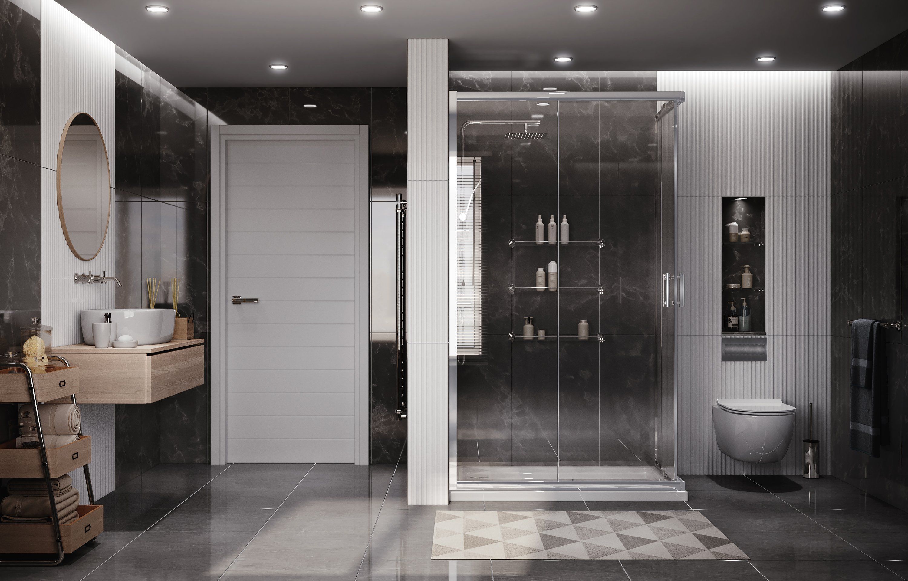 Душевой уголок Ambassador Kingston 14011104 90х90 см - 2