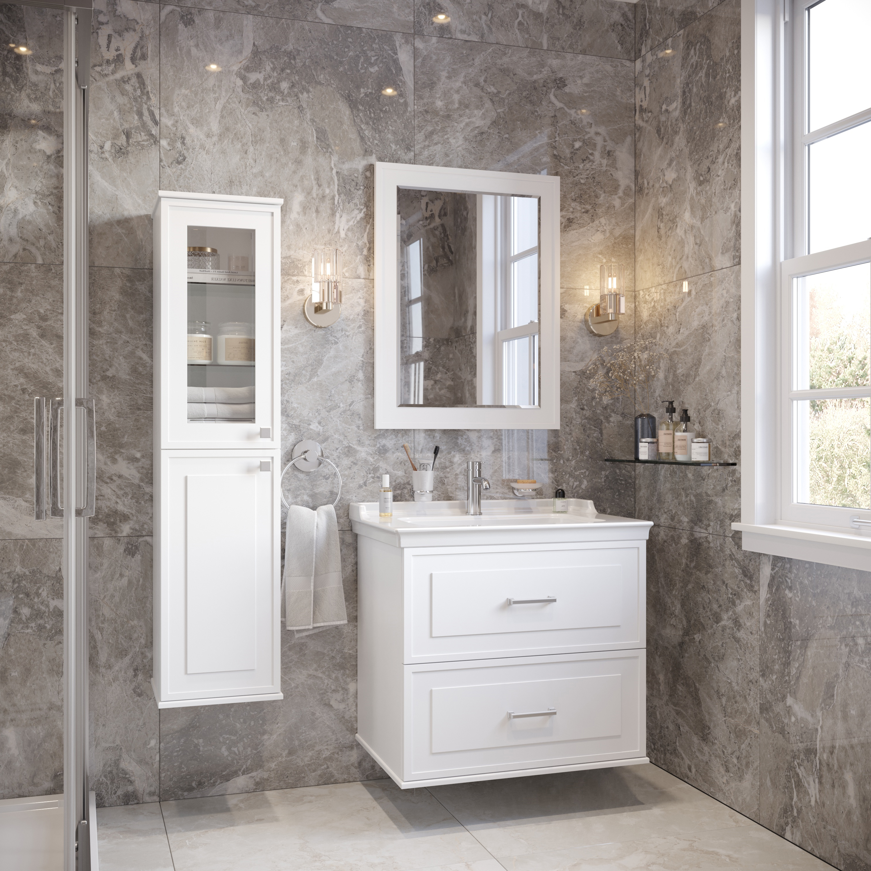 Шкаф-пенал STWORKI Хадстен L, белый С16832 - 3