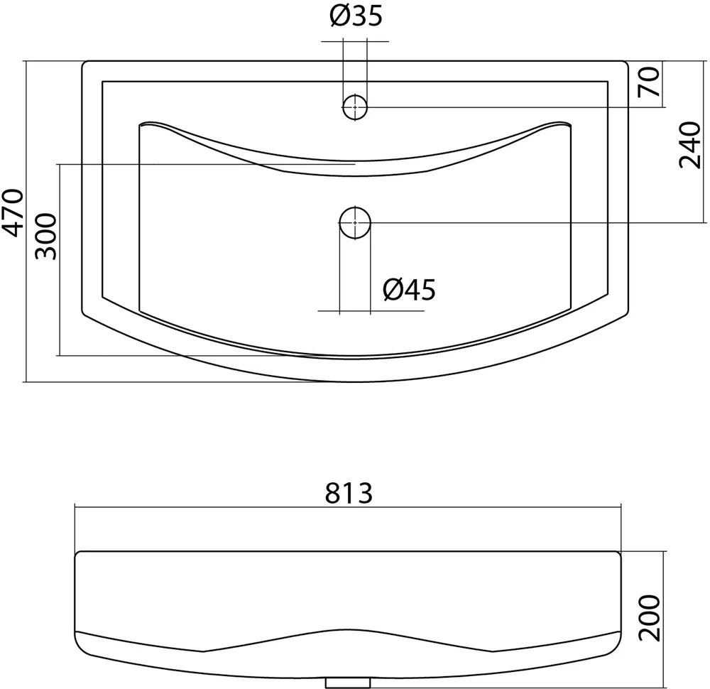 Комплект мебели Onika Балтика 80 белый  - 4
