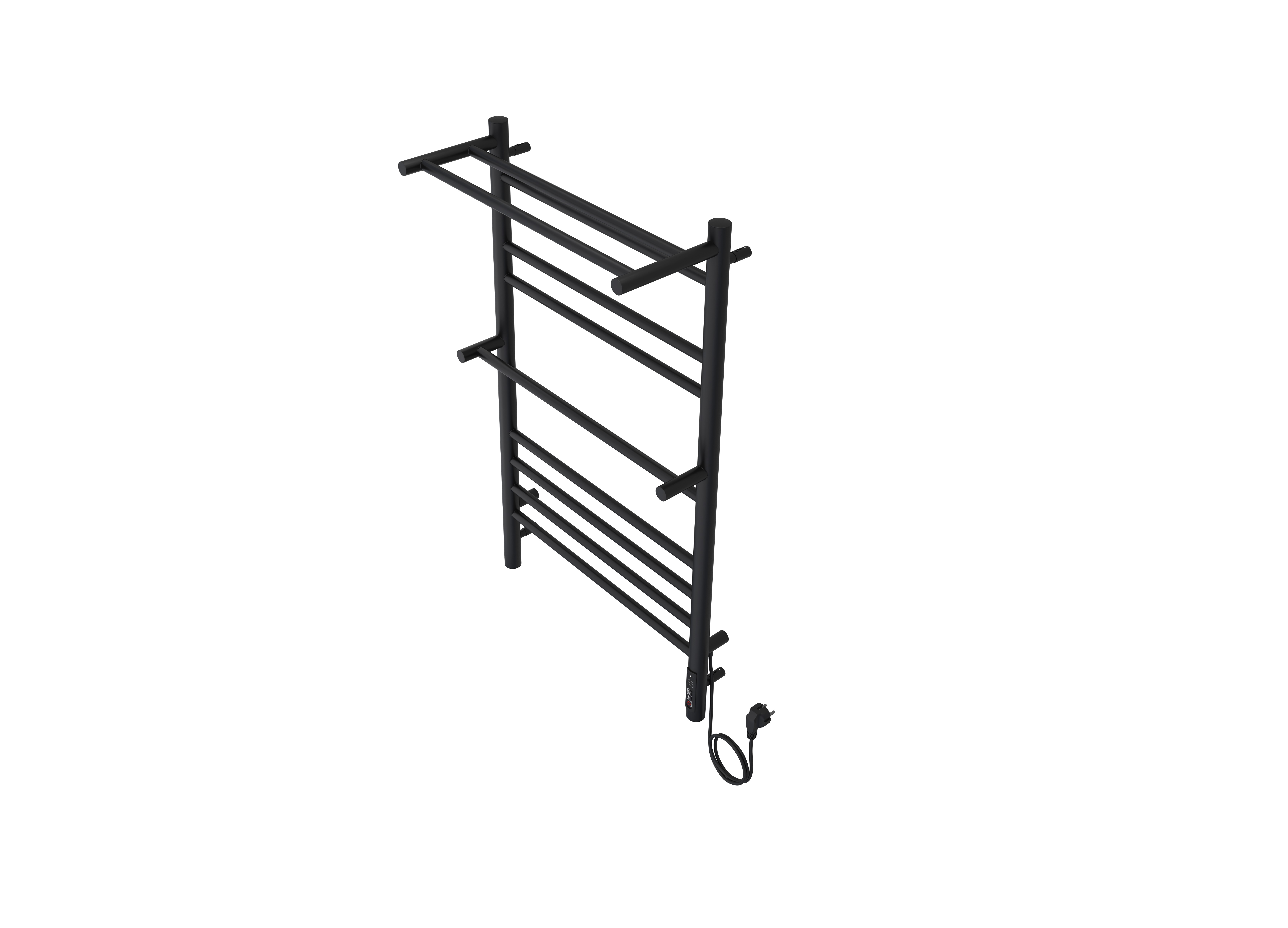 Полотенцесушитель электрический Aquatek Альфа П10 500х900, quick touch, черный муар AQ EL RRP1090BL - 0