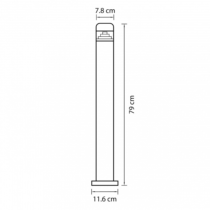 Уличный светодиодный светильник Lightstar Raggio 376707 - 1