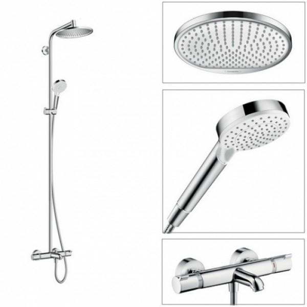Душевая стойка Hansgrohe Crometta S 240 Showerpipe 27320000 - 1