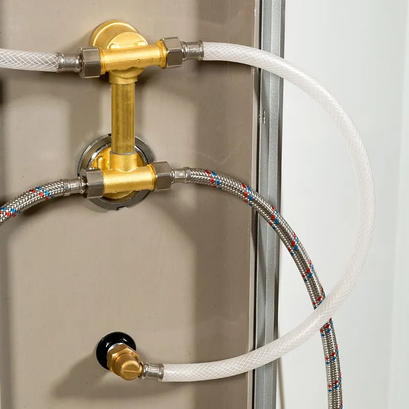 Душевая кабина Deto L 80х80 с гидромассажем, хром  L780GM - 6