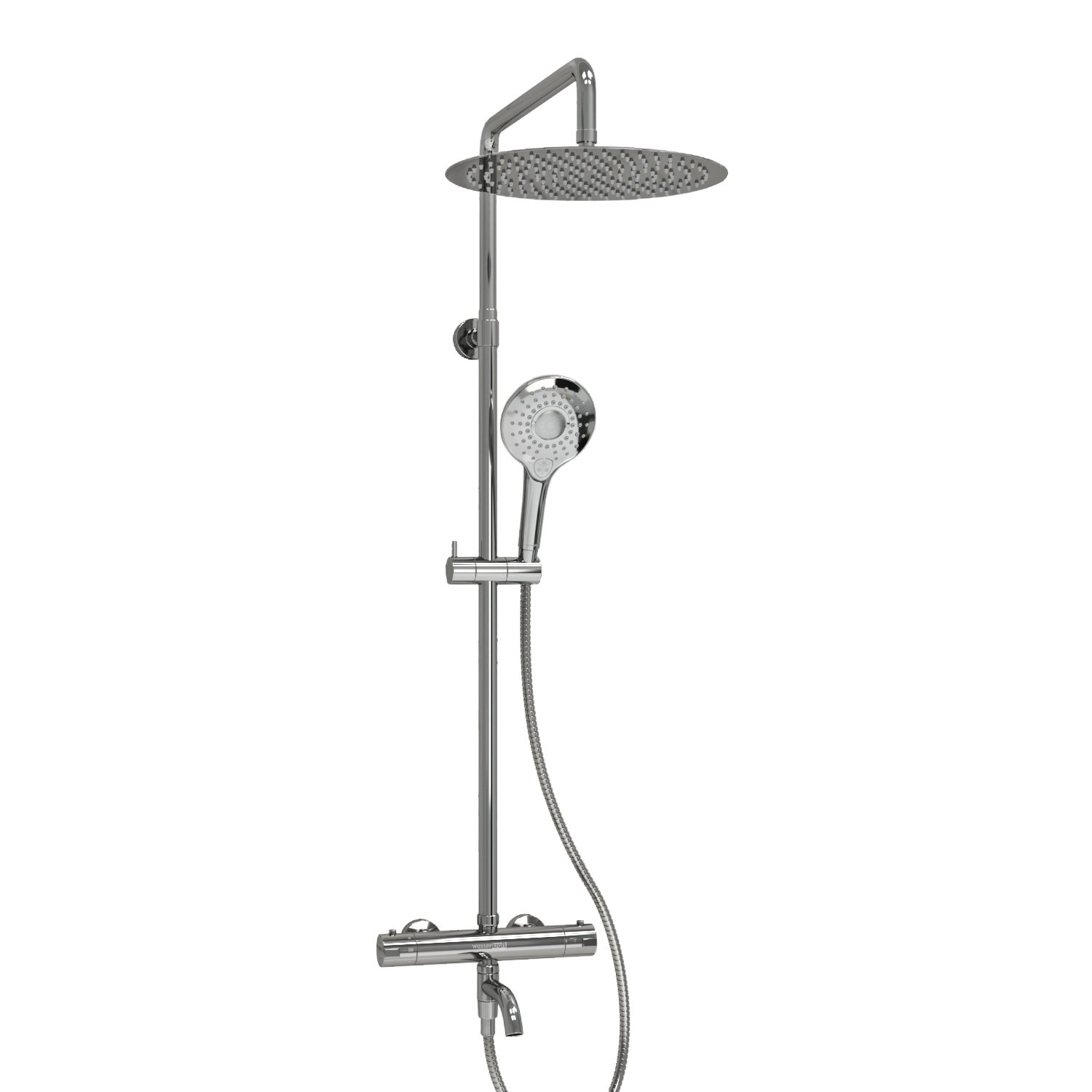 Душевая система WasserKraft 30 с термостатом хром A188.116.101.010.CH Thermo - 0
