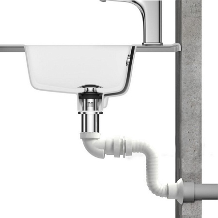 Сифон для раковины Excellent с гофрой белый INPU.8075628.WH - 1