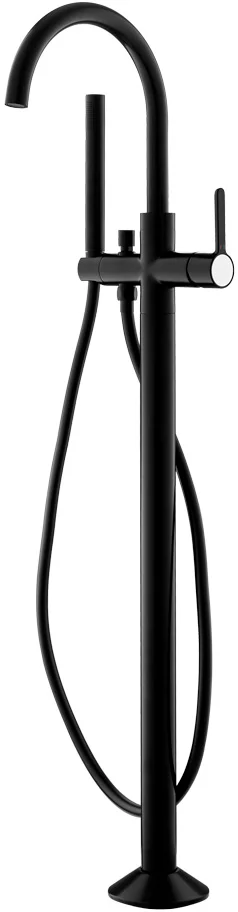 Смеситель напольный для ванны Cezares Eco черный, матовый  ECO-VDP-NOP - 0