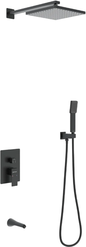 Душевой комплект Berges Ventas 3S черный матовый 071006 - 0