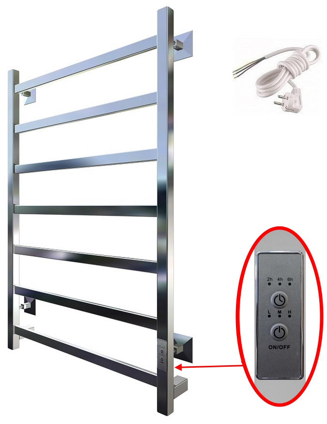 Полотенцесушитель электрический Тругор Пэк 20 80x40 Пэк20кв/8040 - 0