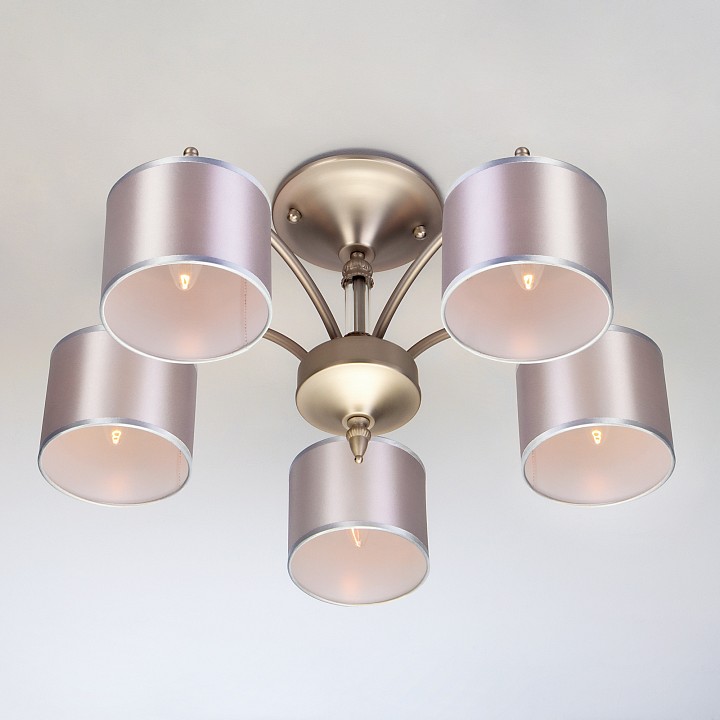 Люстра на штанге Eurosvet Adagio 60080/5 сатин-никель - 2