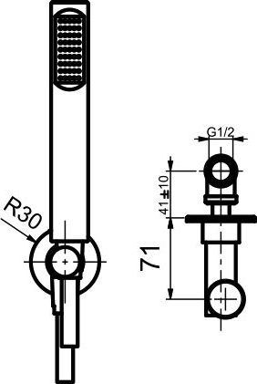 Душевой гарнитур Webert Opera AC0982980 розовое золото - 1