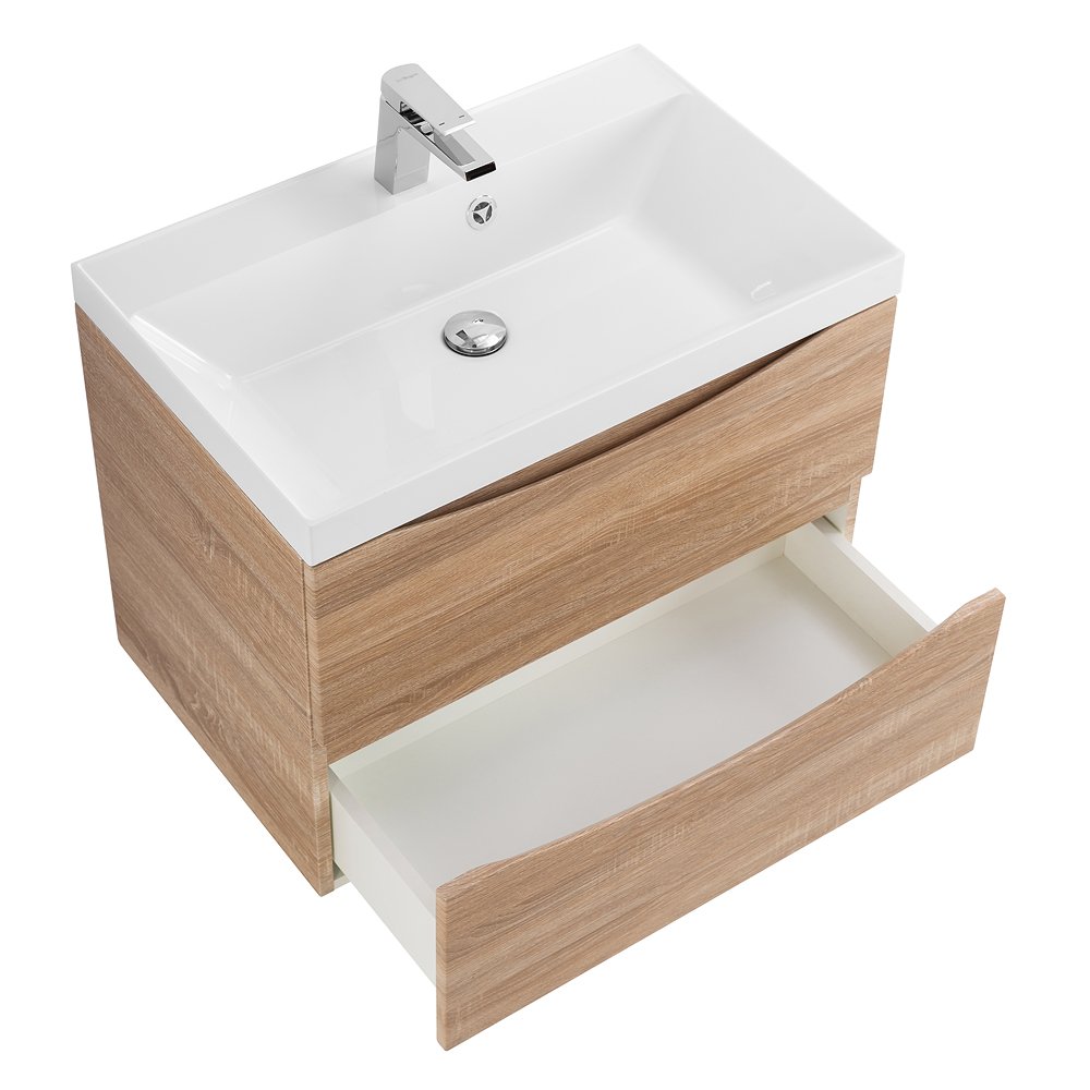 Тумба с раковиной Belbagno Marino 60 светлое дерево  - 5