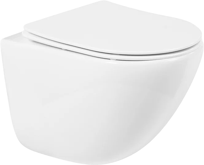 Комплект унитаза с инсталляцией BelBagno Amanda с сиденьем микролифт и кнопкой смыва белый глянцевый BB051CHR/BB051SC/BB002-80/BB014-SR-BIANCO - 3