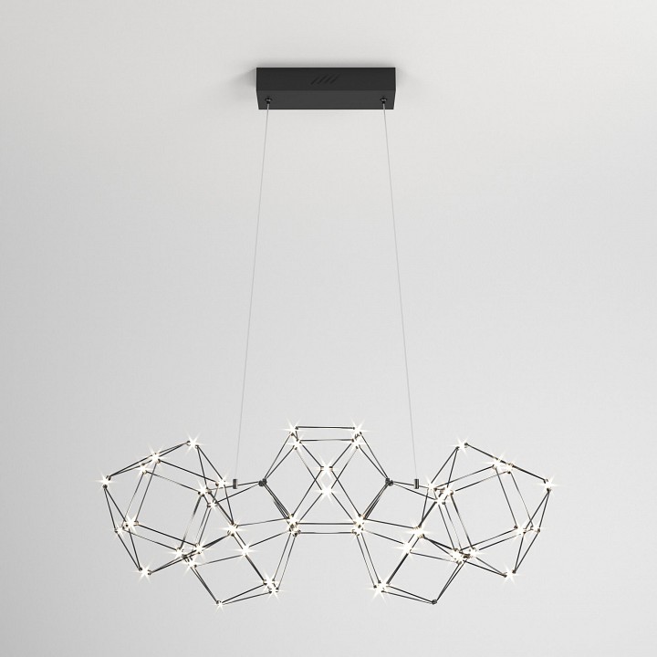 Подвесная люстра Eurosvet Uma 90168/5 черный жемчуг - 0