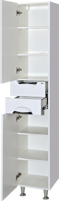 Шкаф-пенал Misty Жасмин 35 L белая эмаль П-Жас05035-011Л - 5