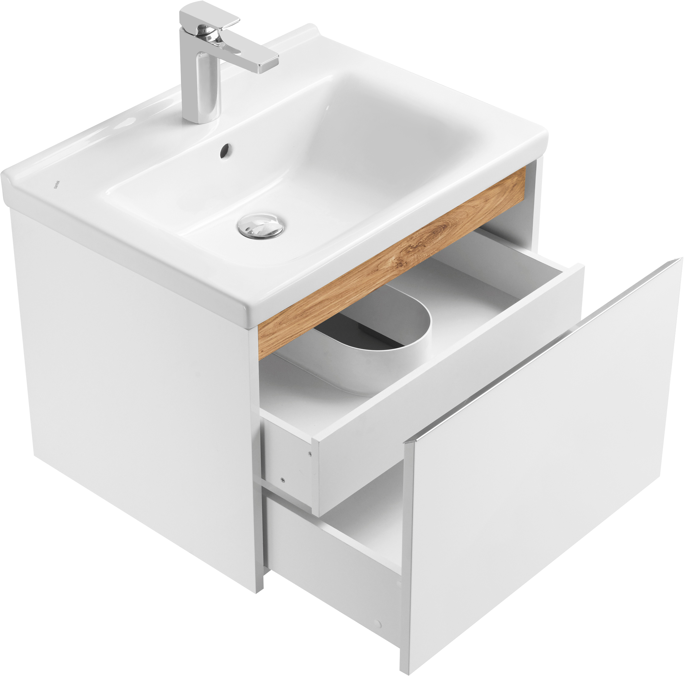 Мебель для ванной STWORKI Стокгольм 60 , белая, подвесная (комплект, гарнитур) 406312 - 9
