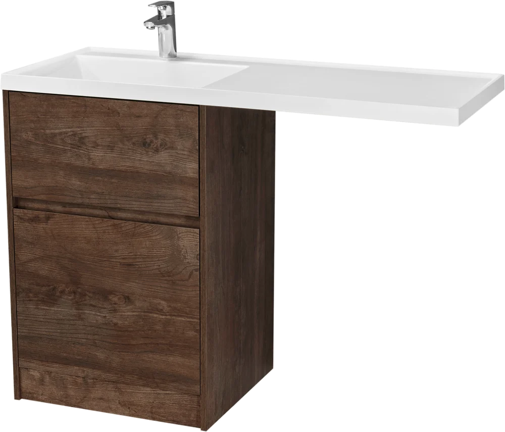 Комплект мебели Aquaton Лондри 60 темное дерево - 2