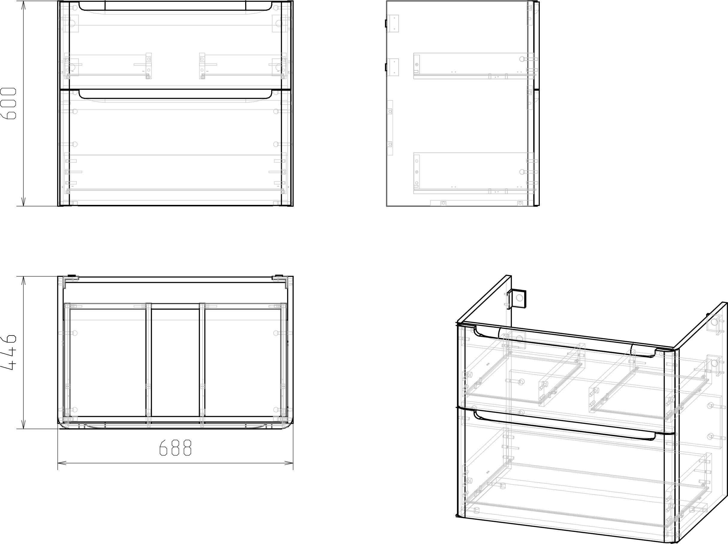 Тумба с раковиной STWORKI Монтре 70 белая 432018 - 5