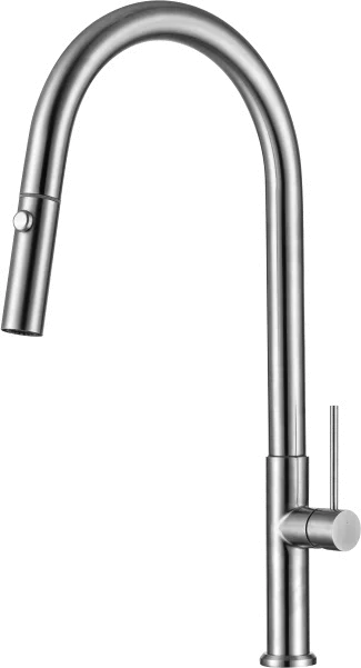 Смеситель для кухни Allen Brau Sprungfeder сталь матовый 5.60002-SS - 0