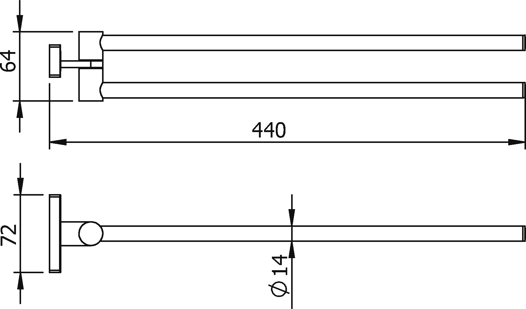 Полотенцедержатель Langberger Alster 10908A - 1