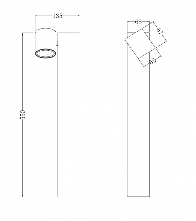 Уличный светильник Maytoni Wall Street O010FL-01B - 1