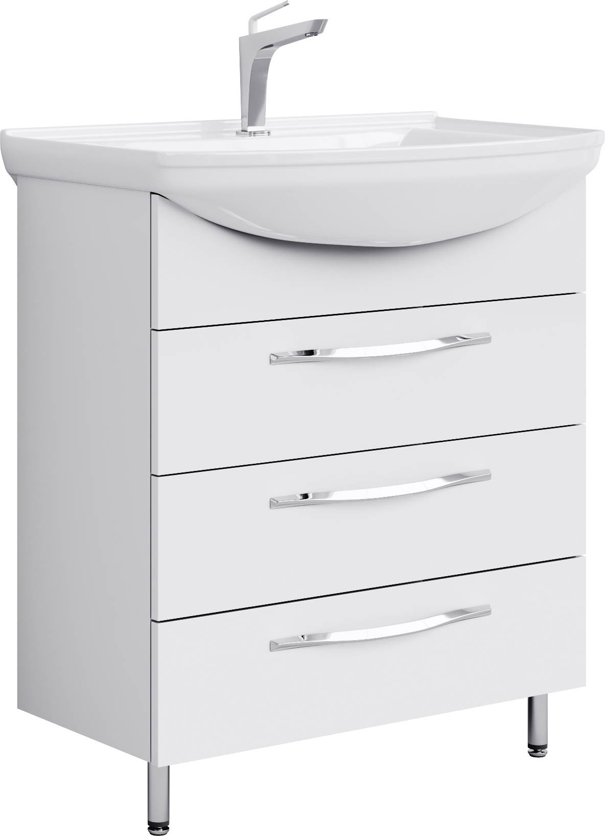 Мебель для ванной Aqwella Allegro 75 с 3 ящиками - 4