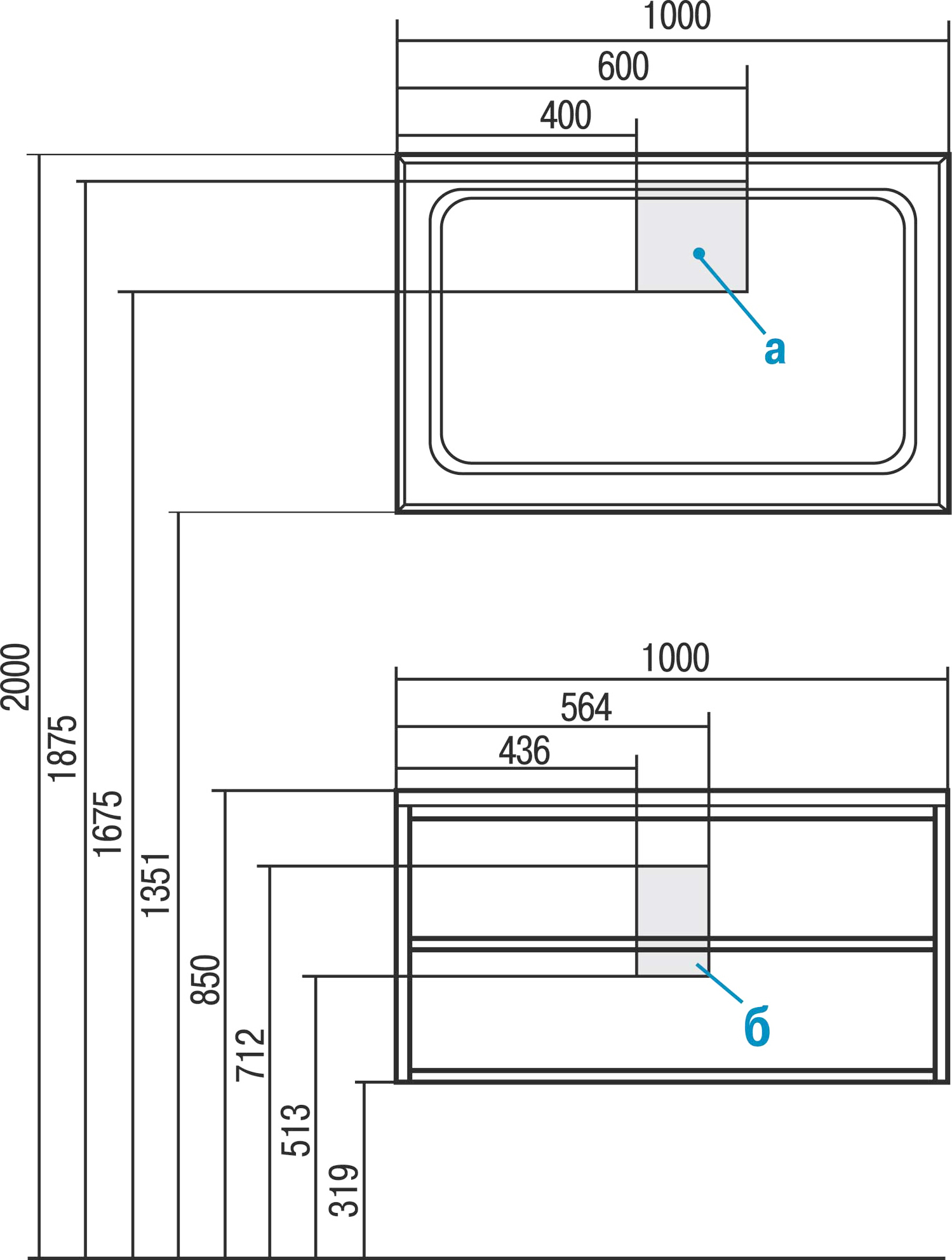 Мебель для ванной Акватон Римини 100 белая - 6