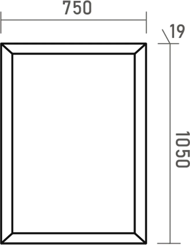 Зеркало Brevita Steffany 75 белый  STEF-02075-01-01 - 3