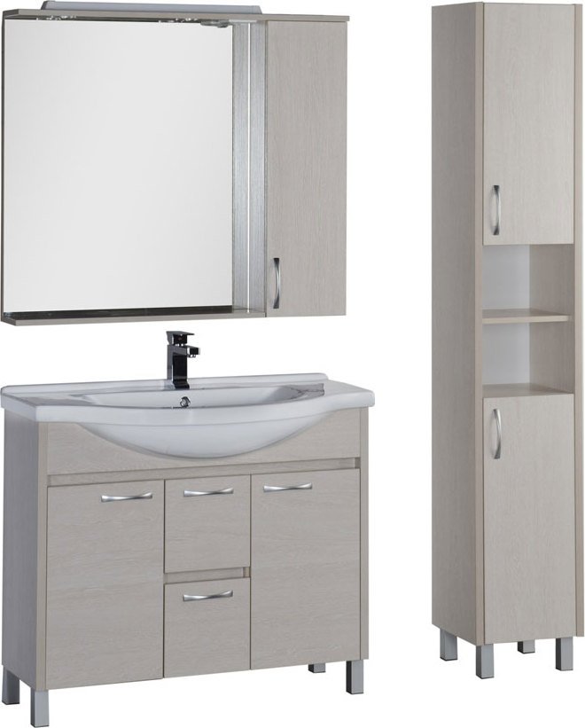 Зеркало Aquanet Донна 100 беленый дуб 169184 - 2