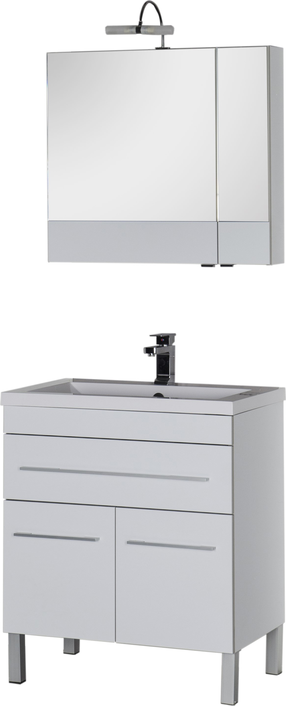 Мебель для ванной Aquanet Верона 75 белая, 1 ящик, 2 двери 182706 - 12