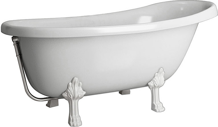 Ванна из искусственного камня Фэма Салерно белая, белые ножки САЛЕРНО-BI - 0