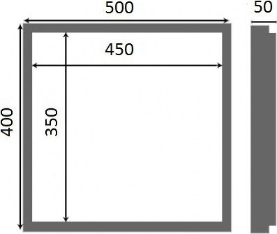 Люк настенный Люкер К 40x50 - 6
